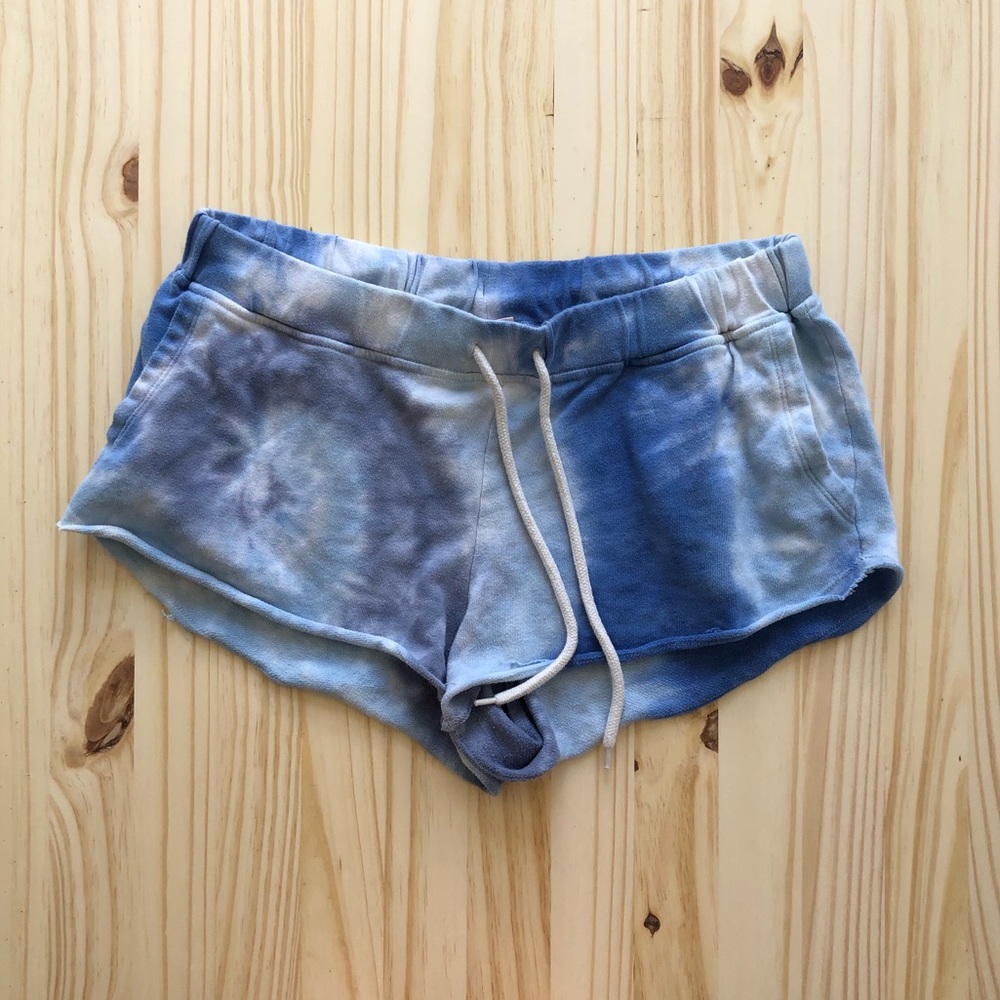 Tie dye pajama shorts